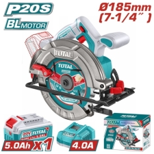 TOTAL TSLI18513E Δισκοπρίονο Φ185 20V 1x5Ah Brushless