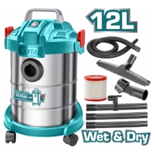 TOTAL TVC14122 Ηλεκτρική Σκούπα Υγρής - Ξηρής Αναρρόφησης 800W