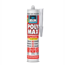 Bison Poly Max Express 300gr Διάφανη Σφραγιστική Σιλικόνη