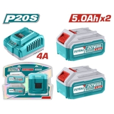 Total TFBCPK2513Ε Σετ 2 Μπαταρίες 20V 5Ah + Φορτιστής