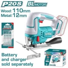 Total TJSLI1008 Σέγα Μπαταρίας 20V SOLO Χωρίς Μπαταρία & Φορτιστή