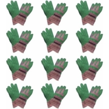 Γάντια Εργασίας Πάνινα Πράσινα 12 ζευγάρια