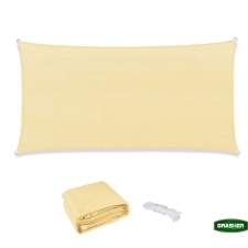 Πανί Σκίασης Ορθογώνιο Μπεζ 180gr/m² 4x6m με Κρίκους GRASHER 103621
