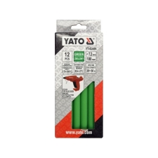 Ράβδος Κόλλα Σιλικόνης Φ7,2x100mm Καρτ 12τεμ Πράσινη Yato YT-82444