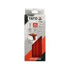 Ράβδος Κόλλα Σιλικόνης Φ7,2x100mm Καρτ 12τεμ Κόκκινη Yato YT-82442