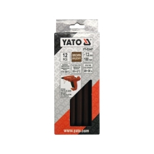 Ράβδος Κόλλα Σιλικόνης Φ7,2x100mm Καρτ 12τεμ Καφέ Yato YT-82447