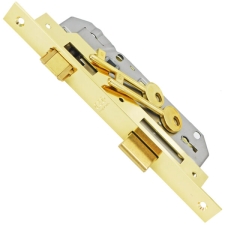 Κλειδαριά Μεσόπορτας AGB 90/40 Τετράγωνη Πλάκα Χρυσή