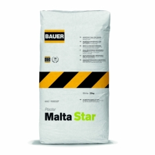 Bauer Malta Star 25Kgr Ενισχυμένος Αδιάβροχος Σοβάς Λευκός Τελικής Στρώσης