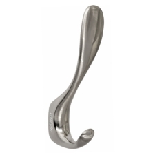 Κρεμαστράκι Τοίχου 4235 Διπλό Ασημί με Κρυφό Στήριγμα 130x20x55