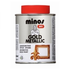Minos Gold Metallic Χρυσό Μεταλλικό Χρώμα Διακοσμητικό 180ml