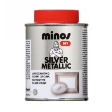 Minos Silver Metallic Ασημί Μεταλλικό Χρώμα Διακοσμητικό 180ml