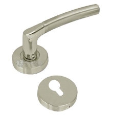 Πόμολα Εξώπορτας Ροζέτα Φιξ Νίκελ Ματ/Χρώμιο 3008