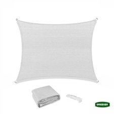 Πανί Σκίασης Τετράγωνο Γκρι 180gr/m² 3,6x3,6m με Κρίκους GRASHER 103421