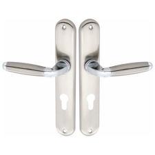 Πόμολα Εξώπορτας Πλάκα Φιξ Νίκελ Ματ Import Hellas Z023