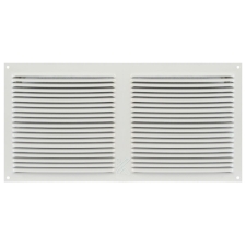 Εξαεριστήρας Αλουμινίου Με Σίτα Λευκός 15x30 cm