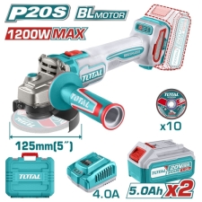 TOTAL TAGLI2212532E Γωνιακός Τροχός 20V 125mm 2x5Ah Brushless 