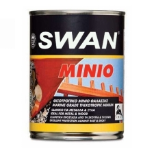 SWAN ΜΙΝΙΟ 375ml Πορτοκαλί Αντισκωριακό Αστάρι Μετάλλου - Ξύλου