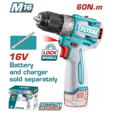 TOTAL TDLI16681 Δραπανοκατσάβιδο Μπαταρίας 16V 60Nm SOLO (Χωρίς Μπαταρία & Φορτιστή)