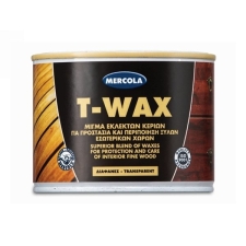 T-WAX 375ml Καφέ Πατίνα Κερί Ξύλων με Φυσικό Κερί Μέλισσας