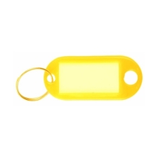 Ταμπελάκι Κλειδιών Φωσφορούχο Κίτρινο Πακ 100τεμ Ιταλίας