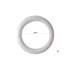 Κρίκος Πλαστικος Λευκός