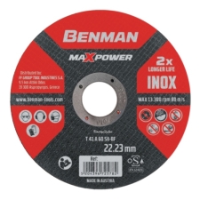 Δίσκος Κοπής Σιδήρου INOX Maxpower Benman