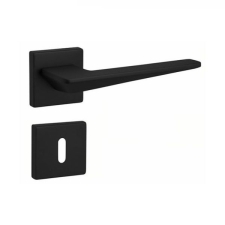 Πόμολο Μεσόπορτας Ροζέτα Μαύρο Ματ Ζευγάρι 52080