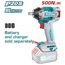 TOTAL TIWLI20501 Μπουλονόκλειδο Μπαταρίας 20V 500Nm SOLO Χωρίς Μπαταρία & Φορτιστή