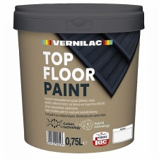 Vernilac Top Floor Paint 2,25L Υβριδική Ακρυλική Πολυουρεθανική Λάκα Νερού με Ανθρακονήματα Λευκή