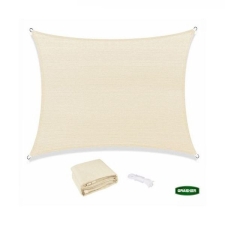 Πανί Σκίασης Τετράγωνο Εκρού180gr/m² 5x5m με Κρίκους GRASHER 103614