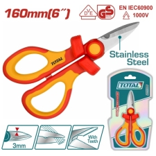 Total THISS1601 Ψαλίδι Ηλεκτρολόγου Ανοξείδωτο VDE 1000V 160mm