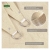 Πανί Σκίασης Τετράγωνο Εκρού180gr/m² 3,6x3,6m με Κρίκους GRASHER 103421
